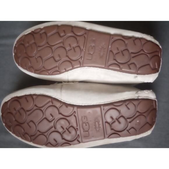 UGG Ansley Suede Sheepskin Slippers Women’s Size 7 Brown Moccasin Loafer - Picture 8 of 8